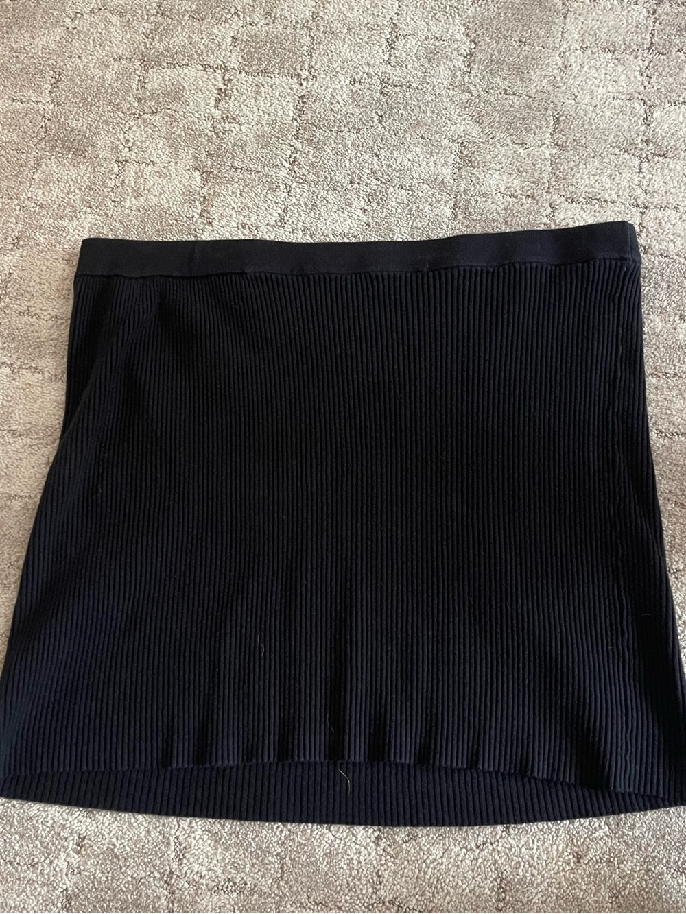 Old Navy Black Ribbed Mini Skirt
